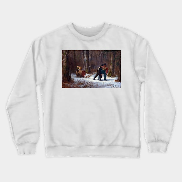 Eastman Johnson On Their Way to Camp Crewneck Sweatshirt by pdpress